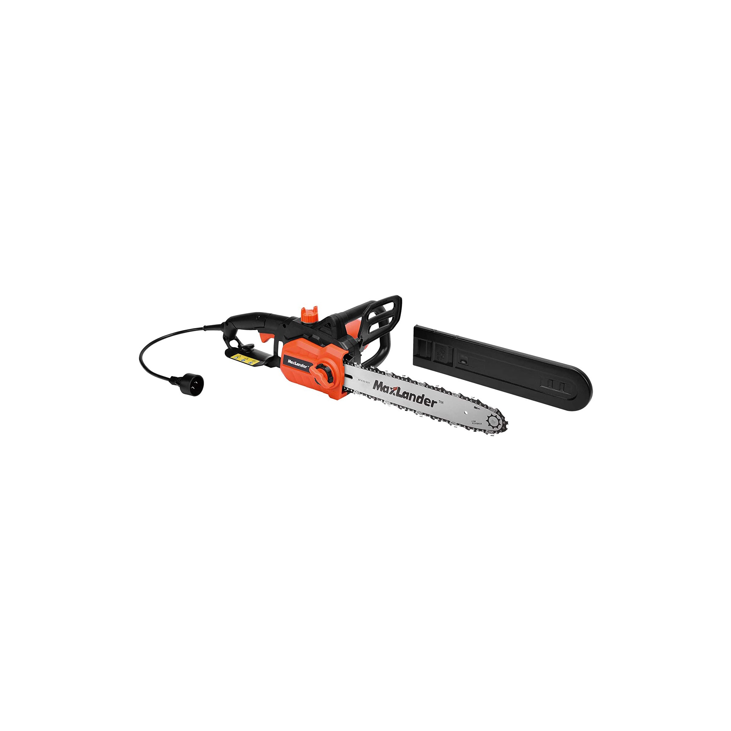 N/N MAXLANDER Electric Chain Saw, 9Amp Corded Chainsaw, 15m/s with 14 Inch  Chain and Bar, Light Weight Multi Angle Fast Cut Powerful High Efficiency