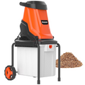 MAXLANDER 15-Amp 120V Heavy-Duty Electric Wood Chipper, Equipped with 1.2 Bushel Collection Bin for Yard Branch Shredding