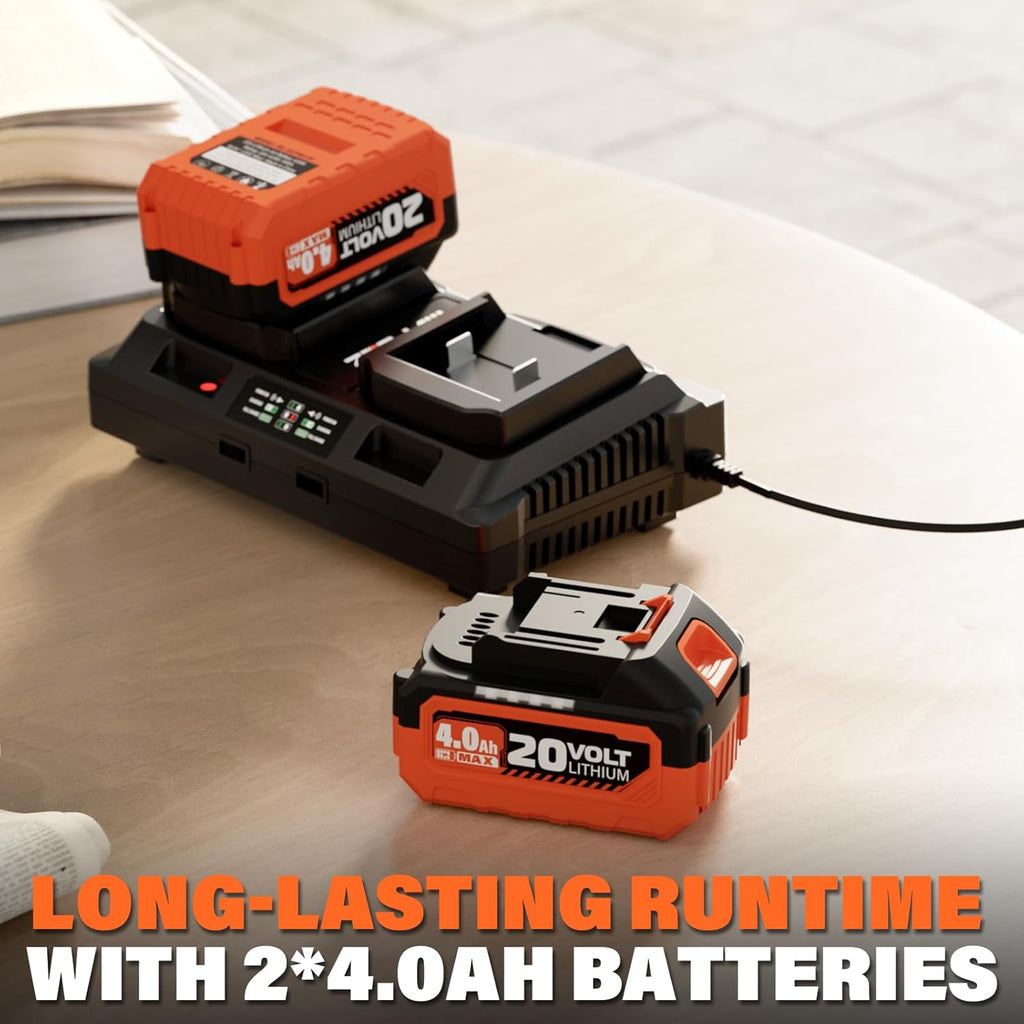 Maxlander 40V Brushless 3-in-1 Cordless Leaf Blower Vacuum Mulcher, 170MPH 360CFM 5-Speed Lawn Leaf Cleaner, 2x4.0Ah Batteries, Charger & Collection Bag Included for Yard Care