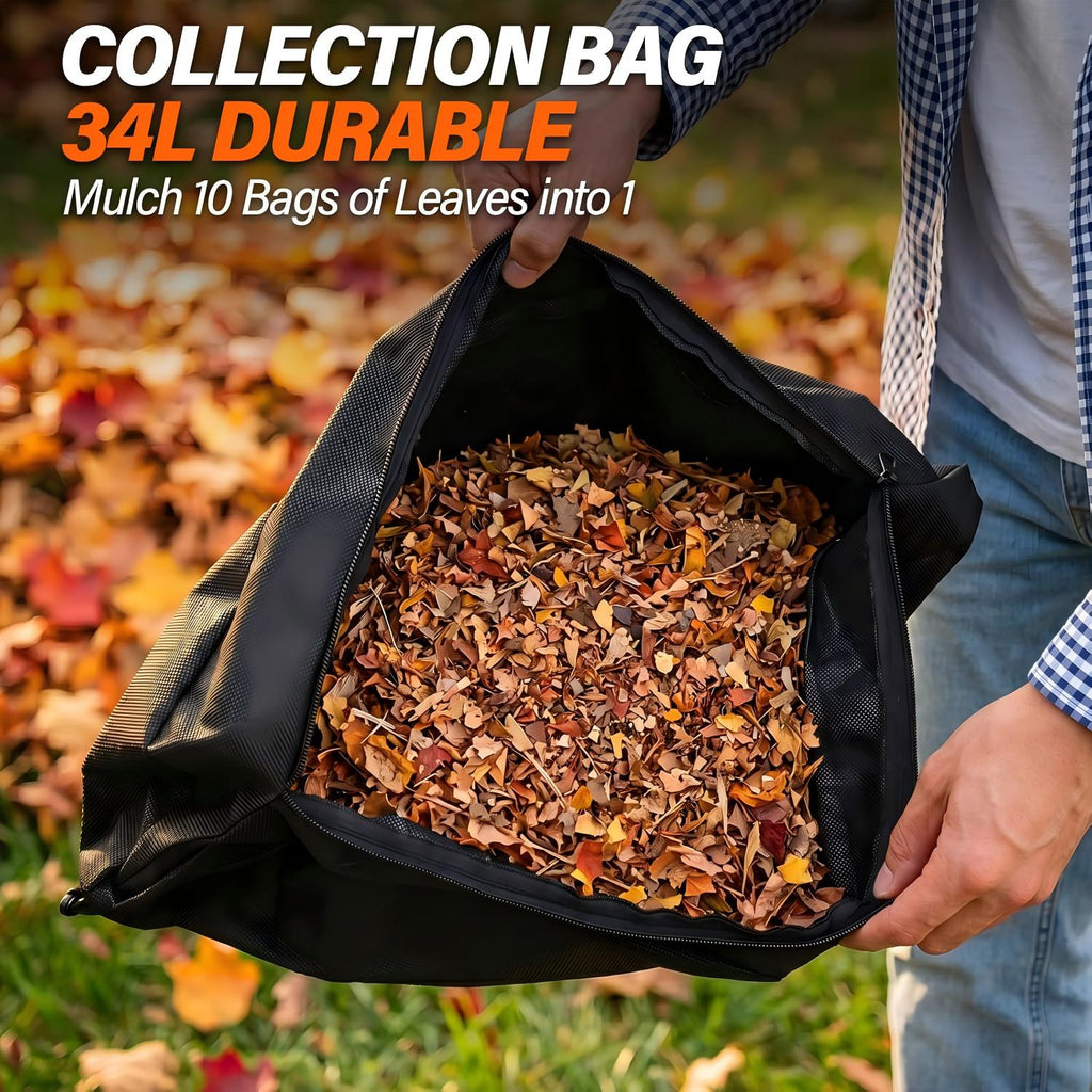 MAXLANDER 3 in 1 Electric Corded Leaf Blower, Leaf Vacuum and Leaf Mulcher | 460CFM 170MPH Powerful Leaf Vacuum with 34L Collection Bag, 10:1 Mulch Ratio, Corded Leaf Blowers for Lawn Yard Cleanup