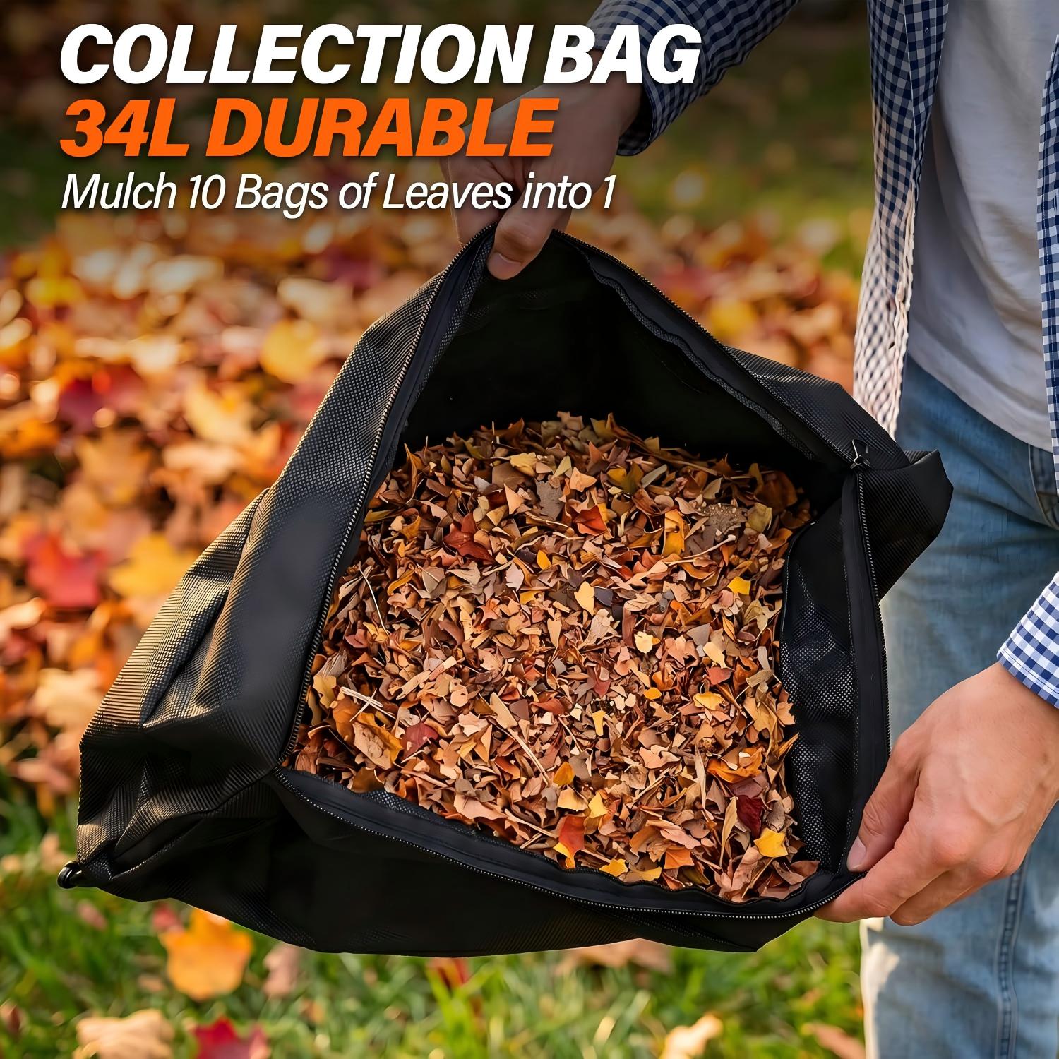 MAXLANDER 3 in 1 Electric Corded Leaf Blower, Leaf Vacuum and Leaf Mulcher | 460CFM 170MPH Powerful Leaf Vacuum with 34L Collection Bag, 10:1 Mulch Ratio, Corded Leaf Blowers for Lawn Yard Cleanup