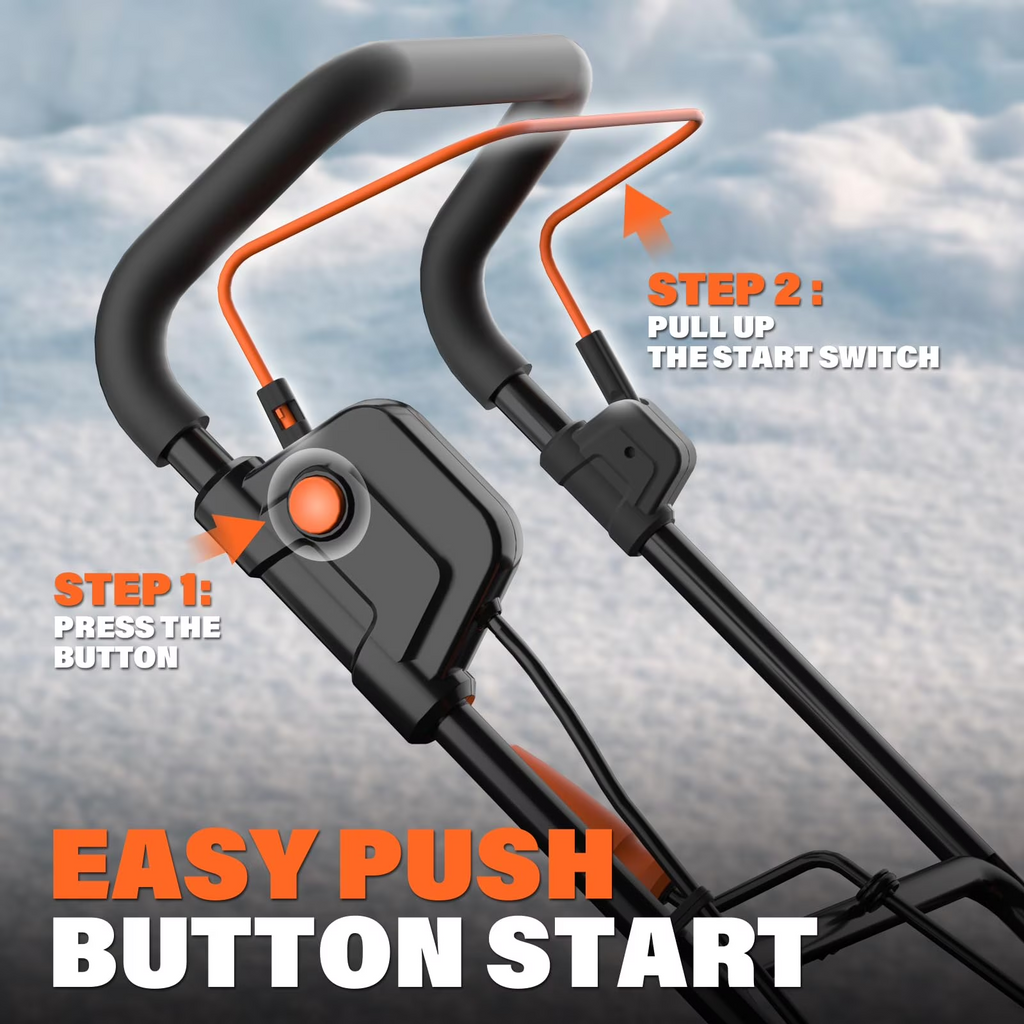 MAXLANDER Snow Blower Cordless, 40V 20-Inch Brushless Cordless Snow Blower with Dual LED Lights, 180° Rotating Chute, Electric Snow Blower Battery Powered（2 x 4.0Ah Batteries and Charger Included）