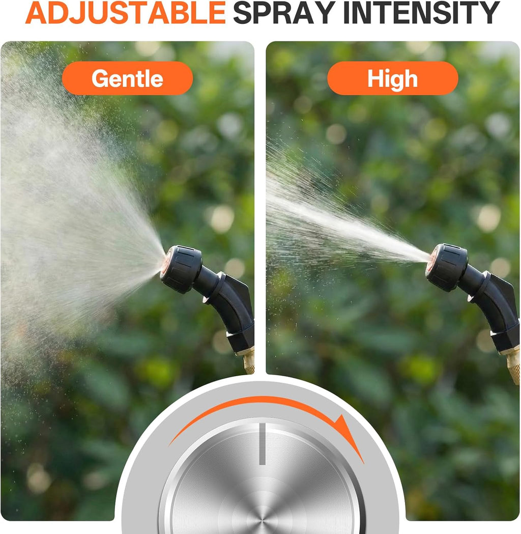 Maxlander 4.2 Gal Battery Powered Backpack Sprayer with 2 x 2.0Ah Battery | 90 Psi Adjustable Pressure, 6 Spray Nozzles, Reach Over 17 Feet, 2 Hours Runtimes, Waist Support