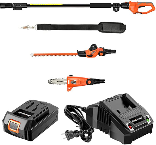 MAXLANDER 20V Electric Pole Saw Hedge Trimmer