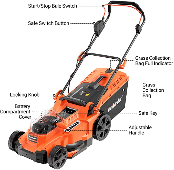 40v cordless lawn online mower